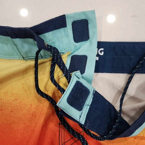Billabong Platinum X Fifty 50 Boardshorts Size 34 Mens Trunks Surf Blue Orange - Picture 4 of 11